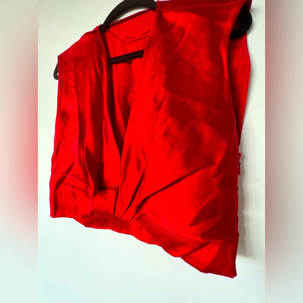 ZARA silk crop top size XS